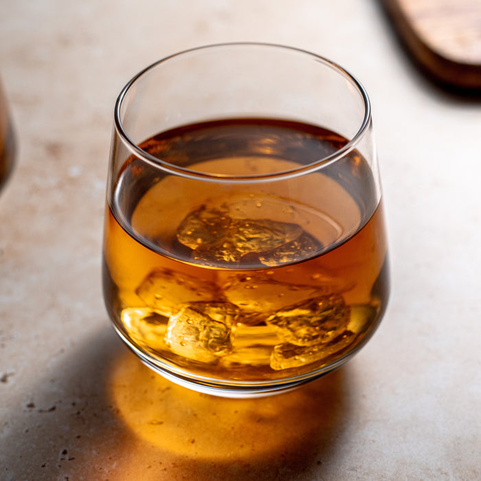 Homiu Florence Whiskey Glass Set | 6 Tumblers, 345 ML | Dishwasher Safe