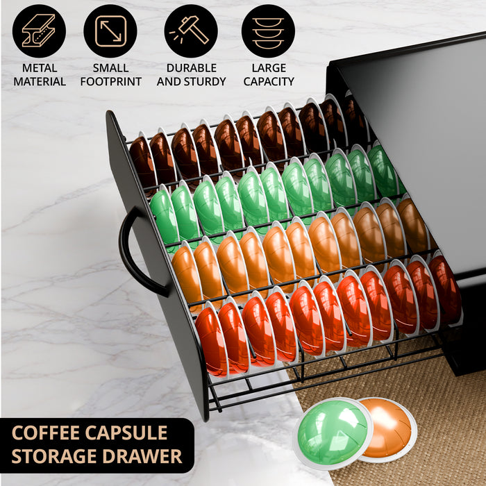 Tassimo Coffee Pod Holder – 64 Pod Storage Drawer & Machine Stand