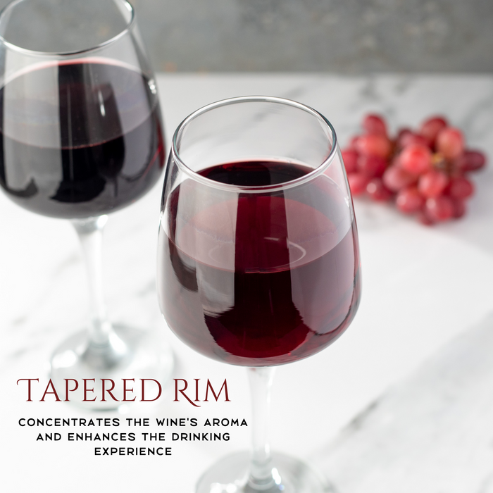 Homiu Red Wine Glasses Set of 6 – 400ml | Florence Collection