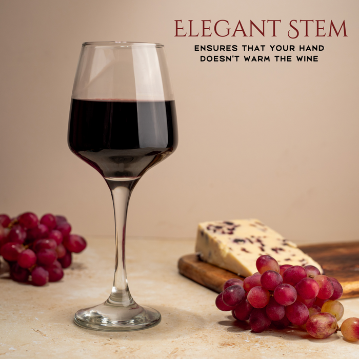 Homiu Red Wine Glasses Set of 6 – 400ml | Florence Collection