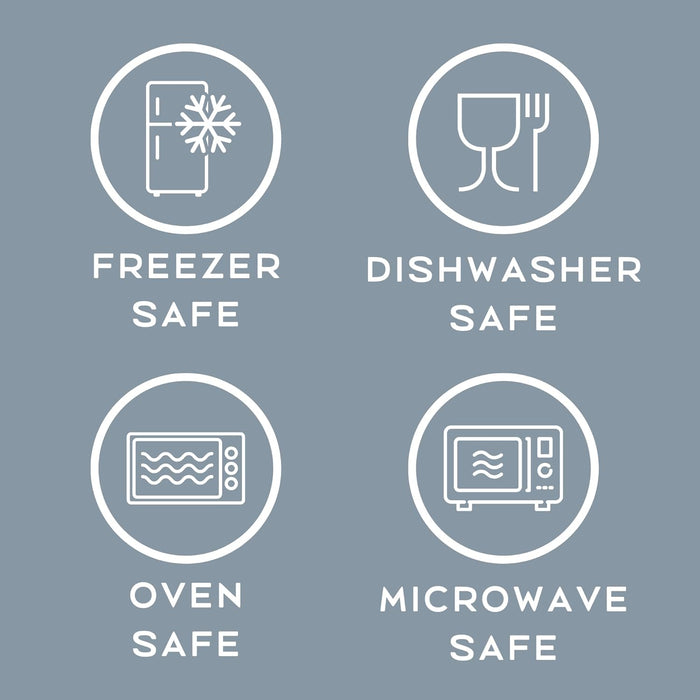 Homiu 2-Piece Glass Casserole Dishes – Oven, Microwave & Freezer Safe