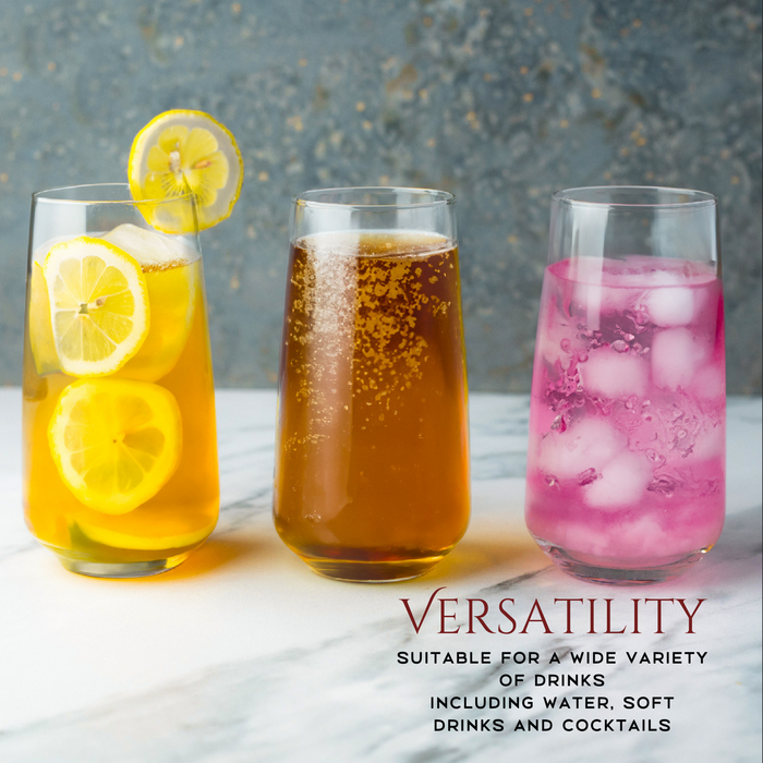 Homiu Florence Highball Glass Set | 6 x 480 ML Tumblers