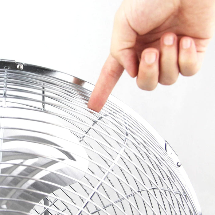 Homiu 16 Inch Floor Fan - 3 Speed High Velocity for Home & Office