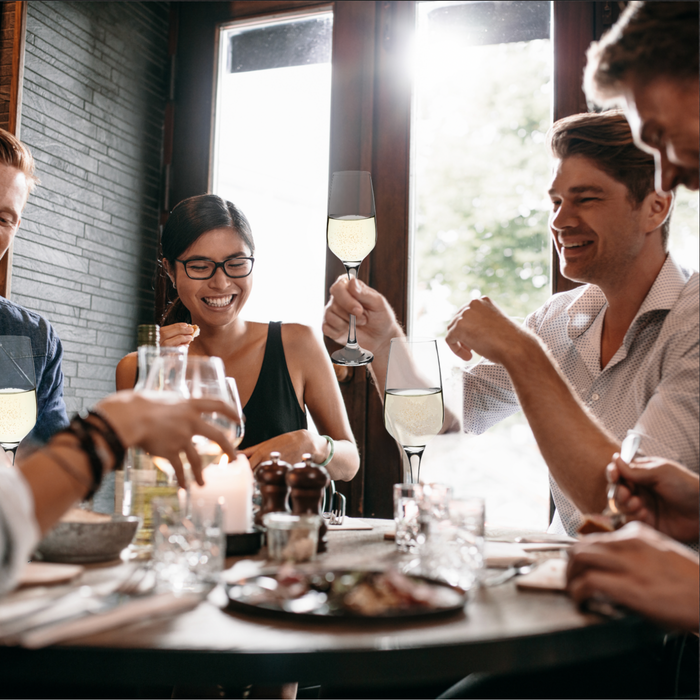 Homiu Florence Champagne Flutes Set | 6 x 230 ML Glasses