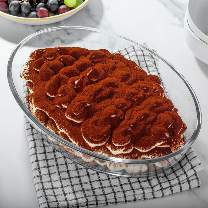 Homiu 2-Piece Glass Casserole Dishes – Oven, Microwave & Freezer Safe