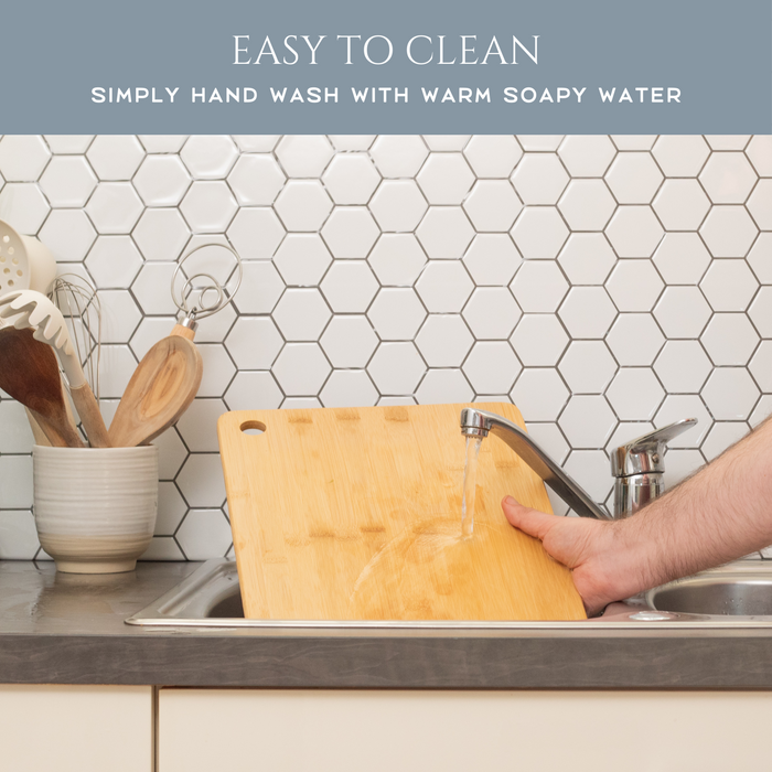 Homiu Bamboo Chopping Board Set – 3 Organic Cutting Boards