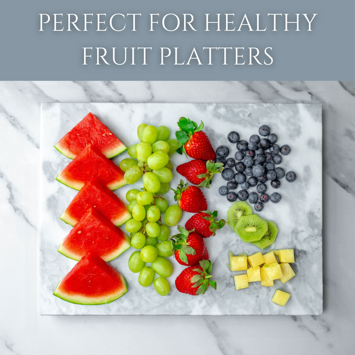 Homiu White Marble Chopping Board – 40x30cm Heat-Resistant