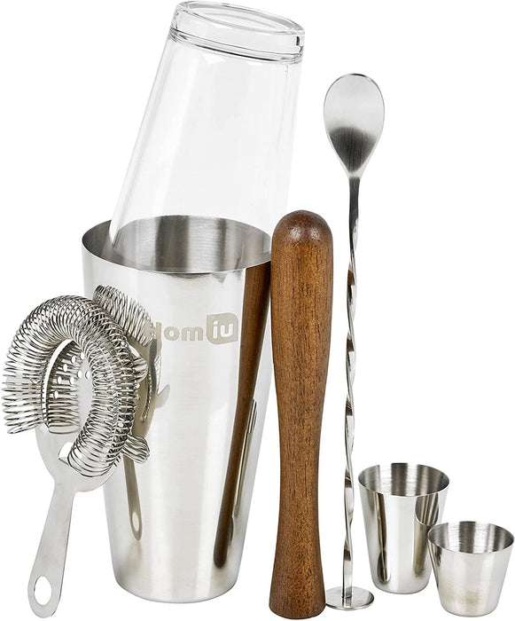 Homiu Deluxe Stainless Steel Cocktail Bar Gift Set