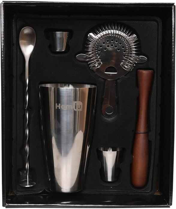 Homiu Deluxe Stainless Steel Cocktail Bar Gift Set
