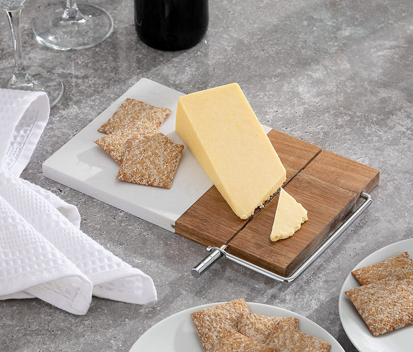 Homiu Cheese Board with Wire Cutter