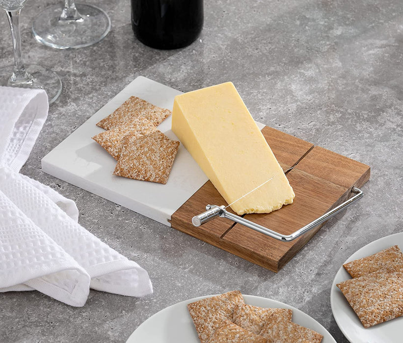 Homiu Cheese Board with Wire Cutter