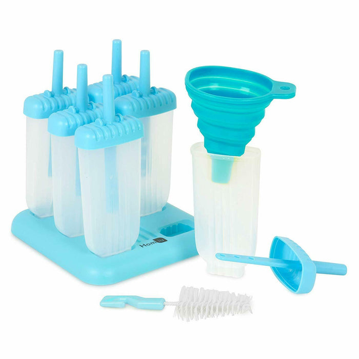 Homiu Popsicle / Ice Pop Moulds, 6 Pack DIY Non-Stick Features, Kitchen Tools