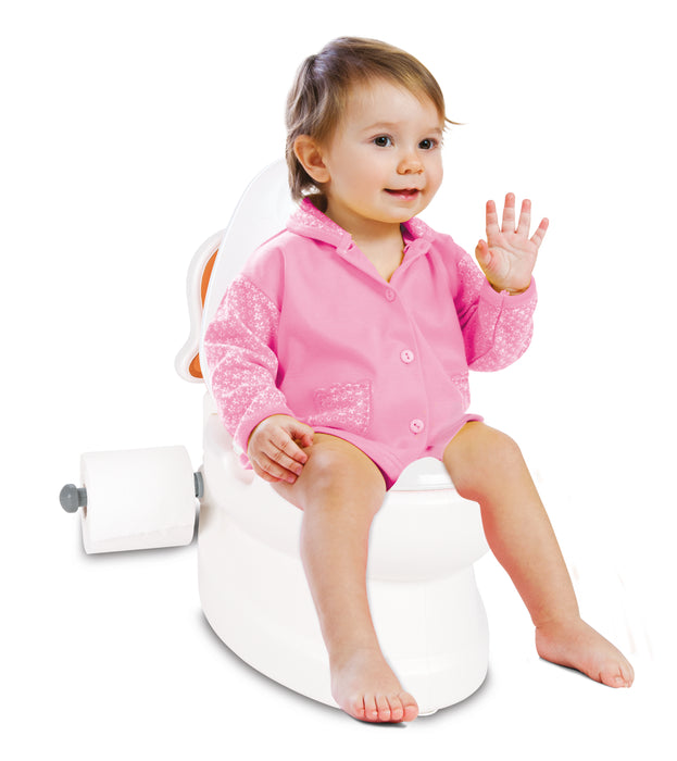 Kids Potty Training Toilet Seat with Flush Sound Light Blue The Homiu