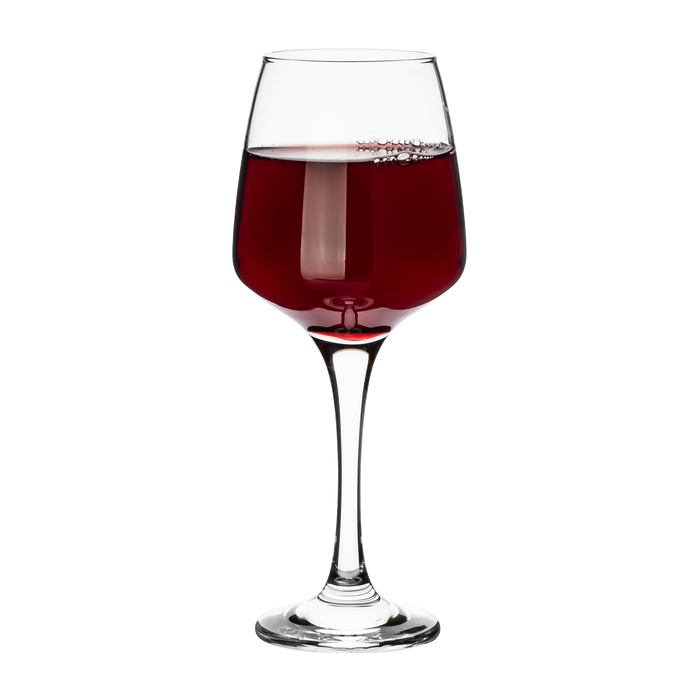 Homiu Large Red Wine Glasses | Set of 6 | 400 ML | Florence Collection | Ideal for Party, Wedding, Christmas Gift, Home, Restaurants & Kitchen | Dishwasher Safe