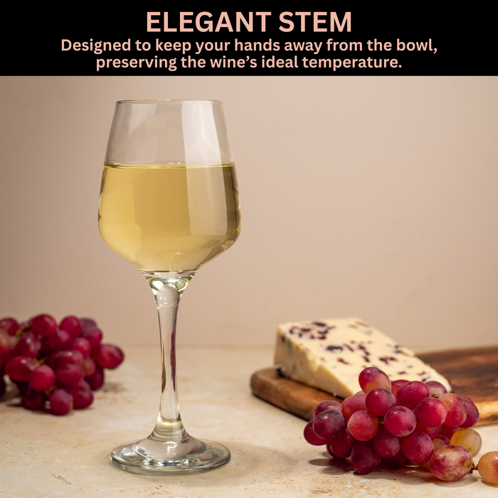 Homiu Florence Collection White Wine Glasses Set of 6 – 330ml