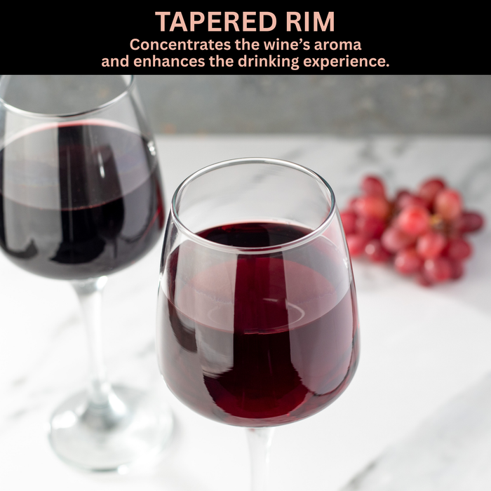Homiu Florence Collection Red Wine Glasses Set of 6 – 400ml