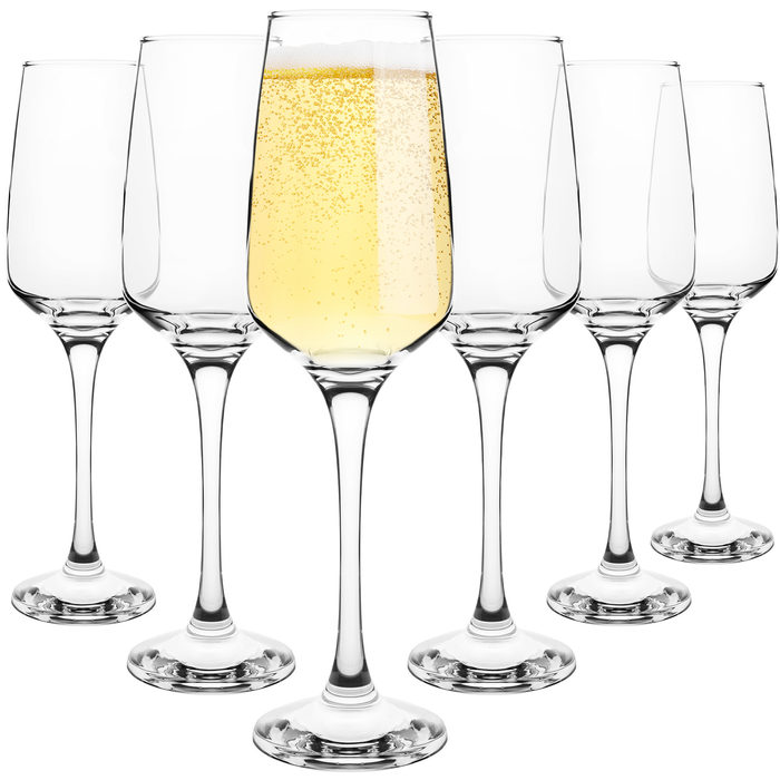 Homiu Florence Collection Champagne Flutes Set of 6 – 230ml