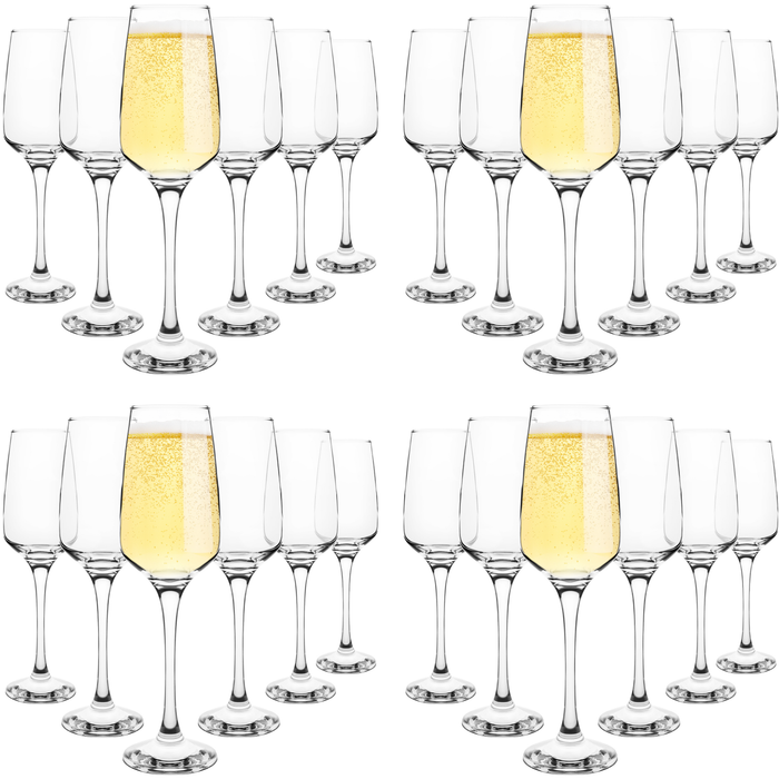 Homiu Florence Collection Champagne Flutes Set of 6 – 230ml