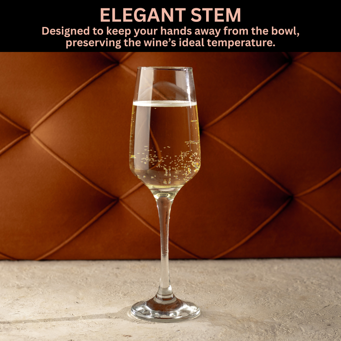 Homiu Florence Collection Champagne Flutes Set of 6 – 230ml