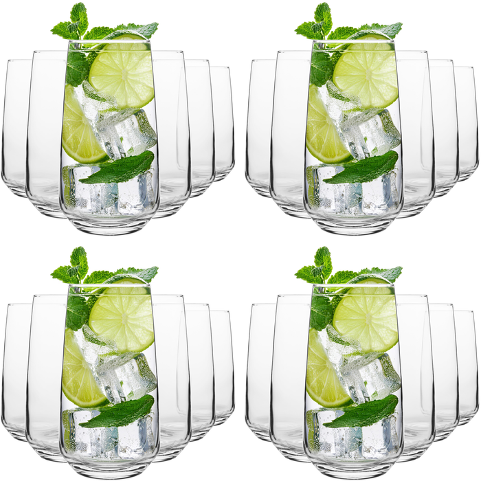 Homiu Florence Collection Highball Tumbler Glasses Set of 6 – 480ml