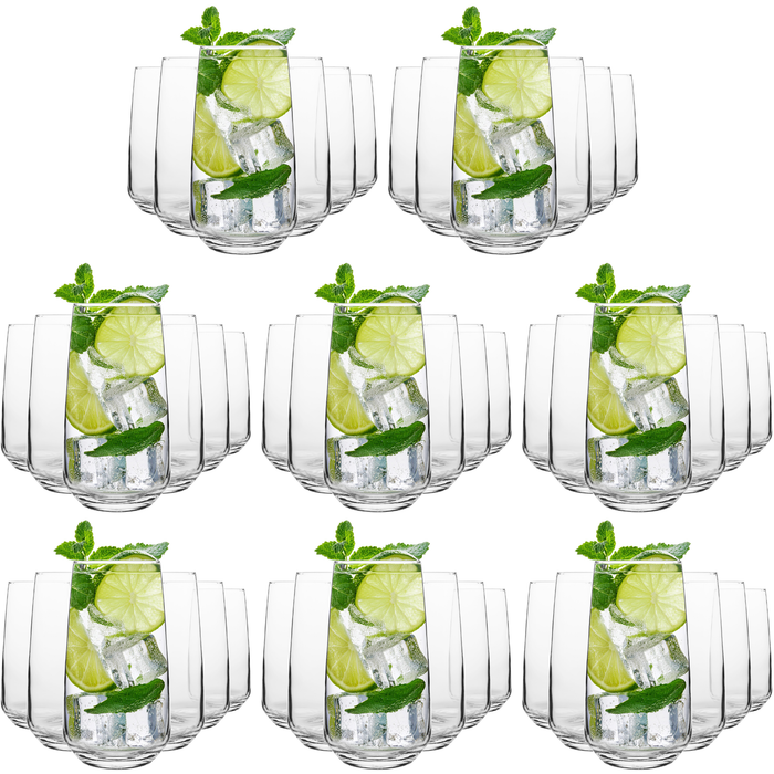 Homiu Florence Collection Highball Tumbler Glasses Set of 6 – 480ml