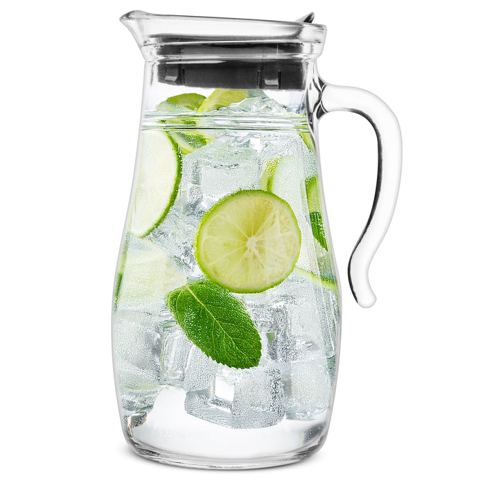 Homiu Florence Glass Water Jug with Lid - 1.8 litre