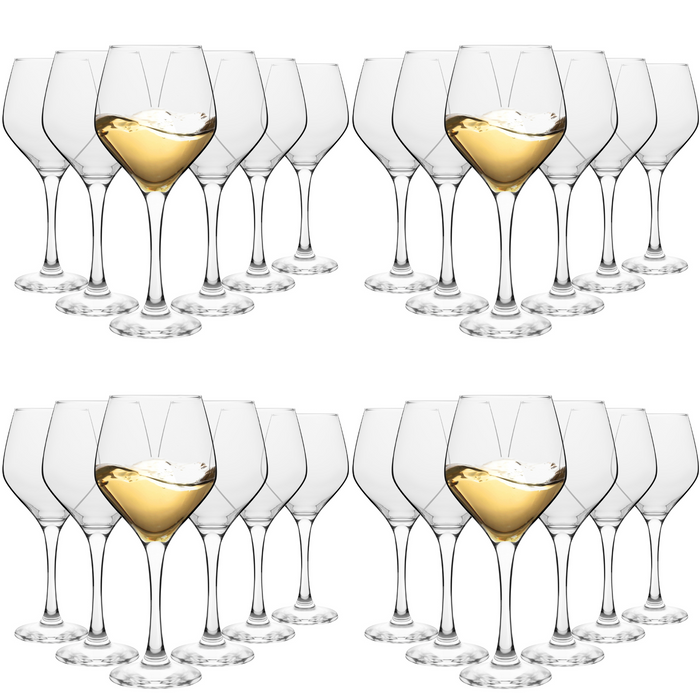Homiu Napoli Collection White Wine Glasses Set of 6 – 330ml