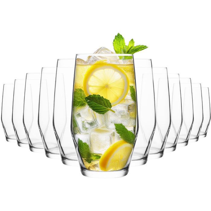 Homiu Napoli Collection Highball Tumbler Glasses Set of 6 - 495ml