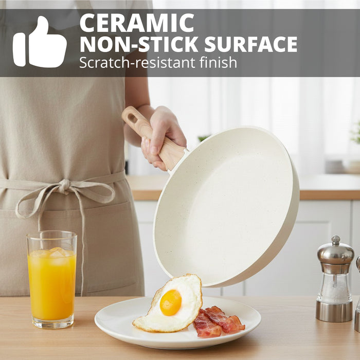 Homiu 20cm Frying Pan - White
