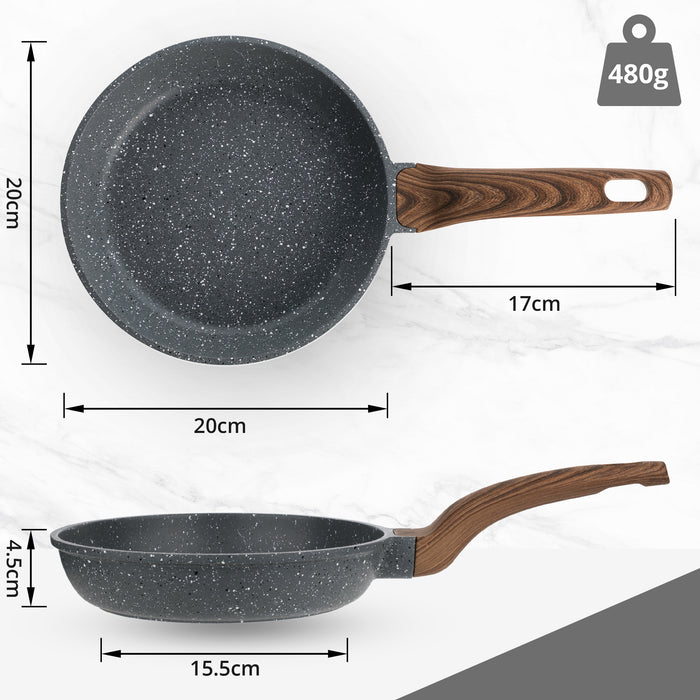 Homiu 20cm Frying Pan - Dark Grey