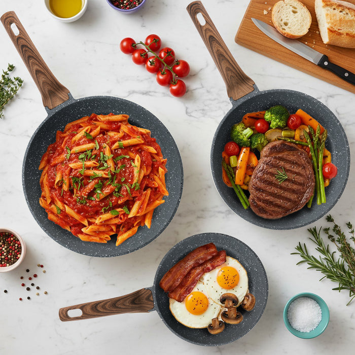 Homiu 20cm Frying Pan - Dark Grey