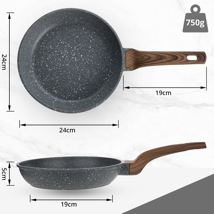 Homiu 24cm Frying Pan – Dark Grey