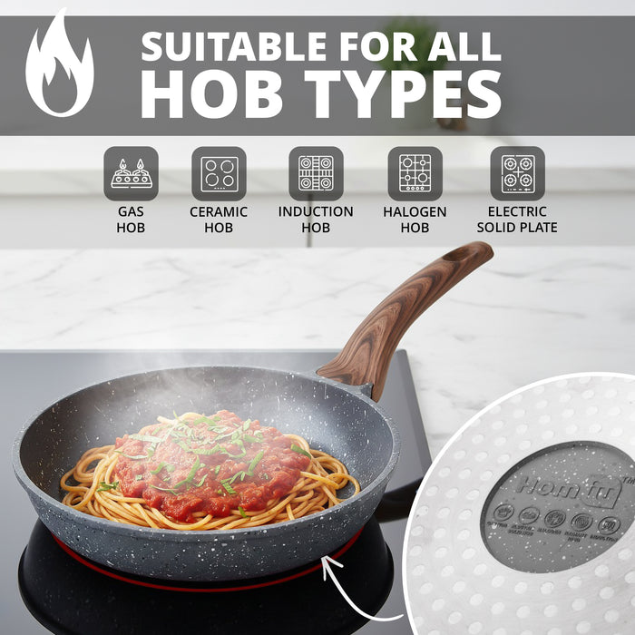 Homiu 24cm Frying Pan – Dark Grey