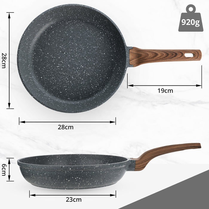 Homiu 28cm Frying Pan - Dark Grey