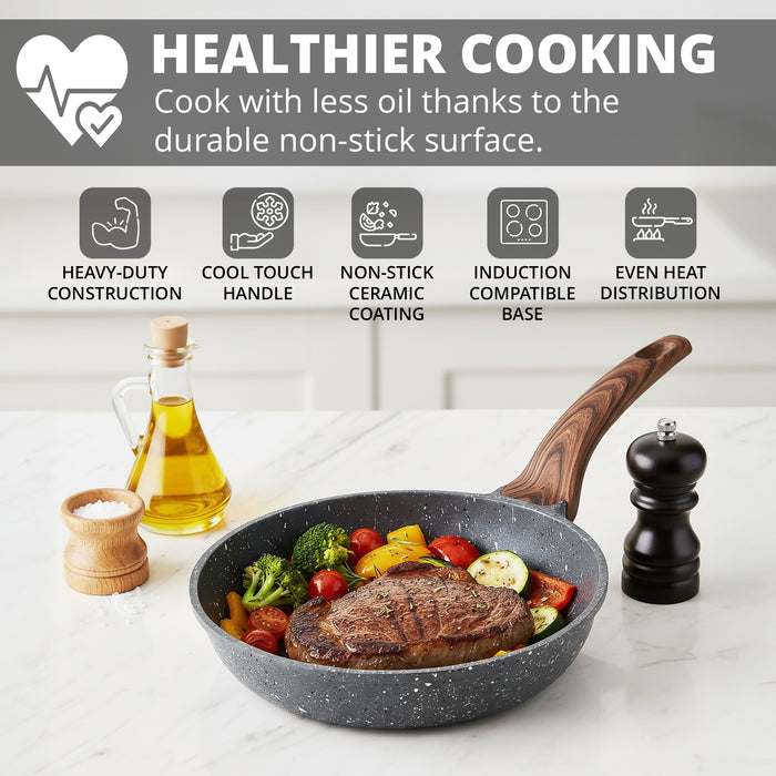 Homiu 28cm Frying Pan - Dark Grey
