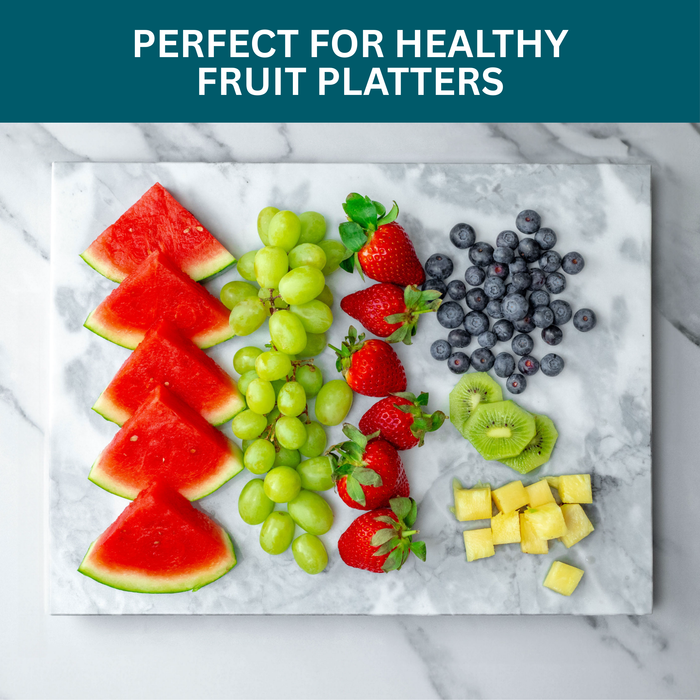 Homiu White Marble Chopping Board - 40 x 30 x 1.5cm