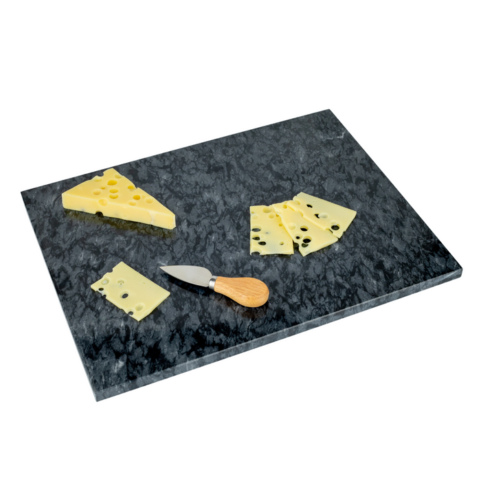 Homiu Black Marble Chopping Board, Size 40 x 30 x 1.5cm, Heat Resistant Worktop Protector for Kitchen