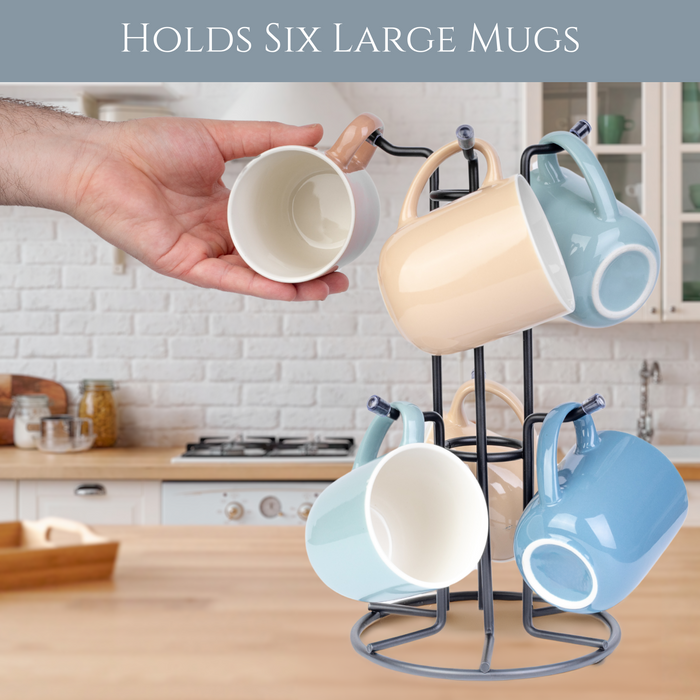 Homiu Mug Tree Black - for 6 Cups