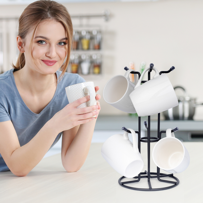 Homiu Mug Tree Black - for 6 Cups