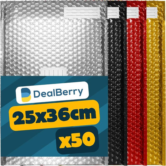 100 Pack Padded Bubble Envelopes