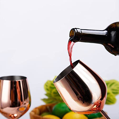 Stainless Steel Wine Glasses - Gold – Gusto Nostro