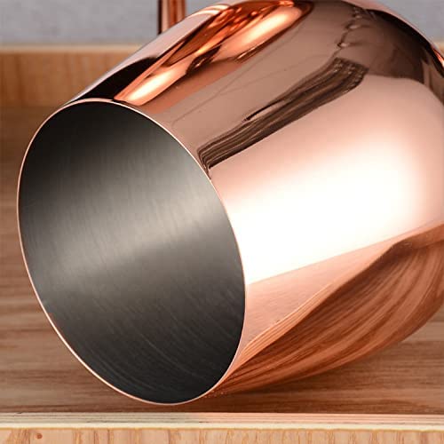 Stainless Steel Wine Glasses (2) - Rose Gold – Holiday Decor