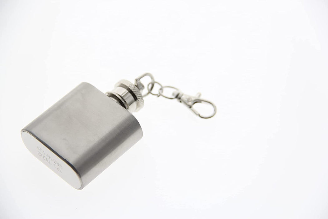 Homiu Stainless Steel Hip Flask Keyring