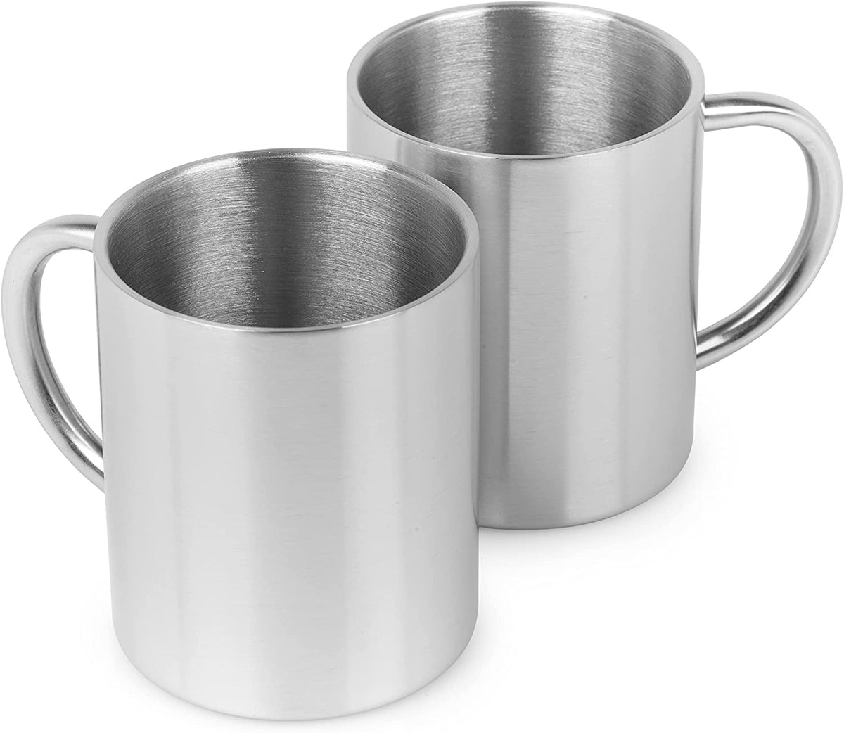 220/300/400ML Stainless Steel Double Walled Mugs Metal Coffee Cup Mug  Insulated Cups with Handles for Home Camping Outdoors 