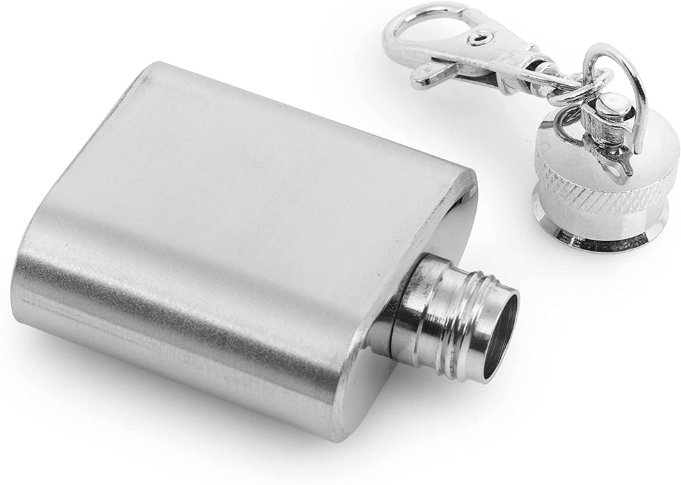 Homiu Stainless Steel Hip Flask Keyring