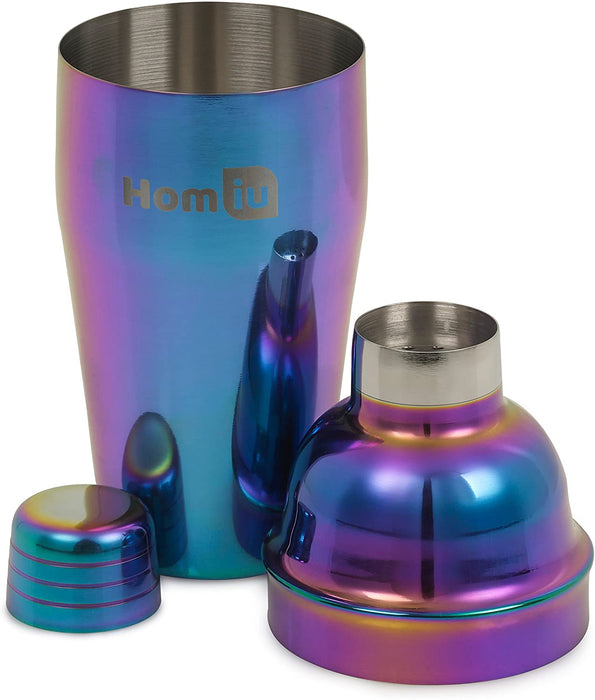 Homiu Cocktail Set, Rainbow, 5 Piece, Includes Iridescent, Stainless Steel