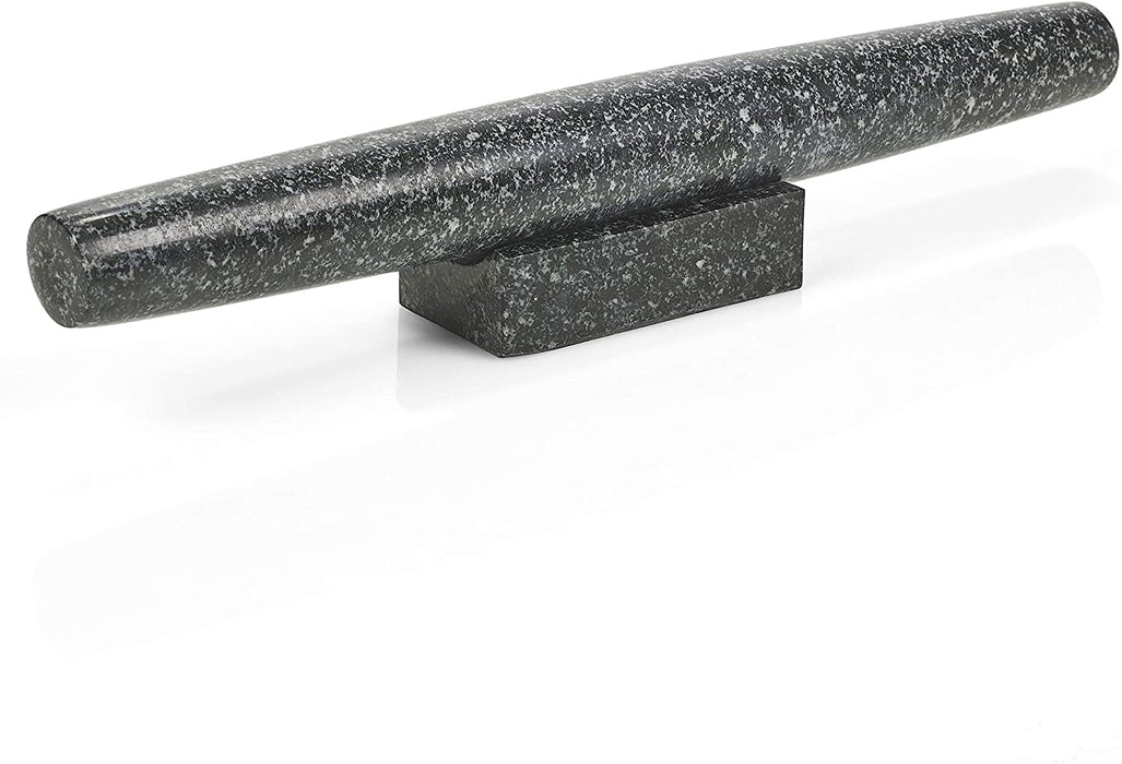 Homiu Granite Rolling Pin with Stand Size 40 x 4.5cm