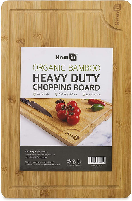 Homiu Bamboo Heavy Duty Chopping Board