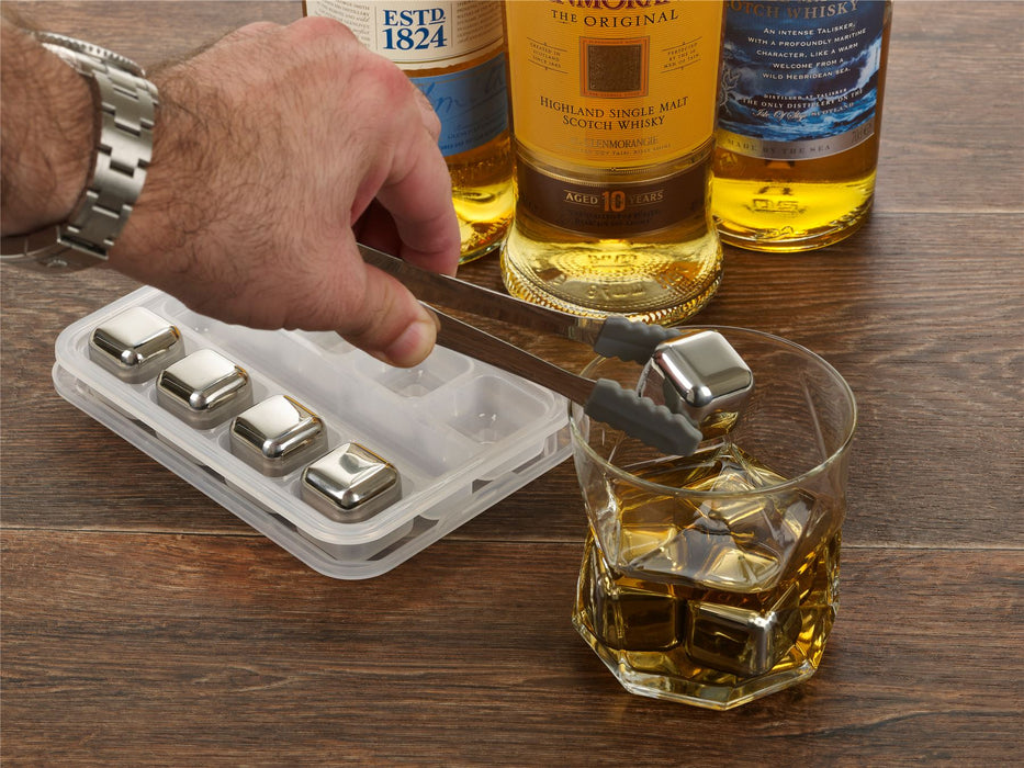 Homiu Stainless Steel Whisky Ice Cubes Set and Magnetic Gift Box