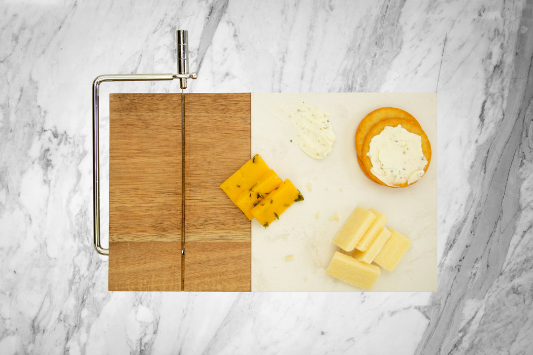 Homiu Cheese Board with Wire Cutter